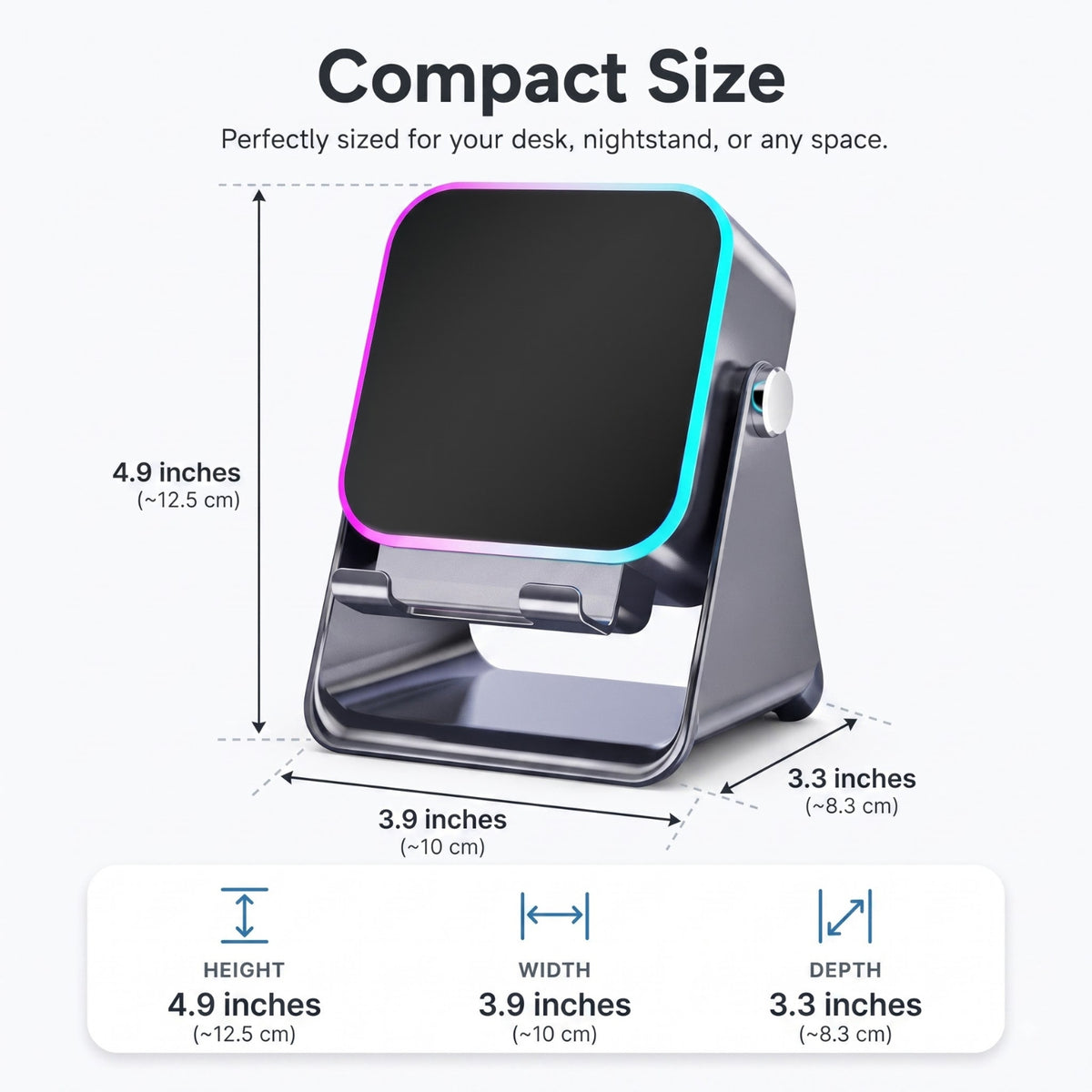 AuraDock™ - 5-in-1 Foldable Bluetooth Speaker & Phone Stand